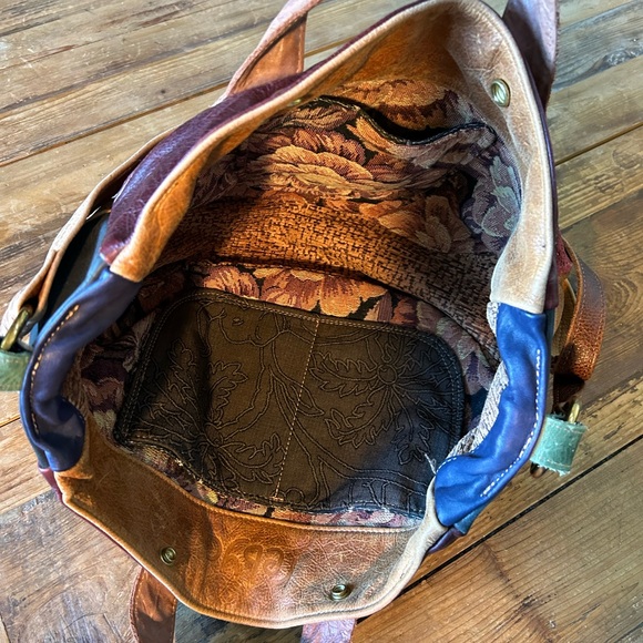 Rebyc One Of A Kind Crossbody Bag with vintage needlepoint & patchwork textiles - Picture 4 of 5